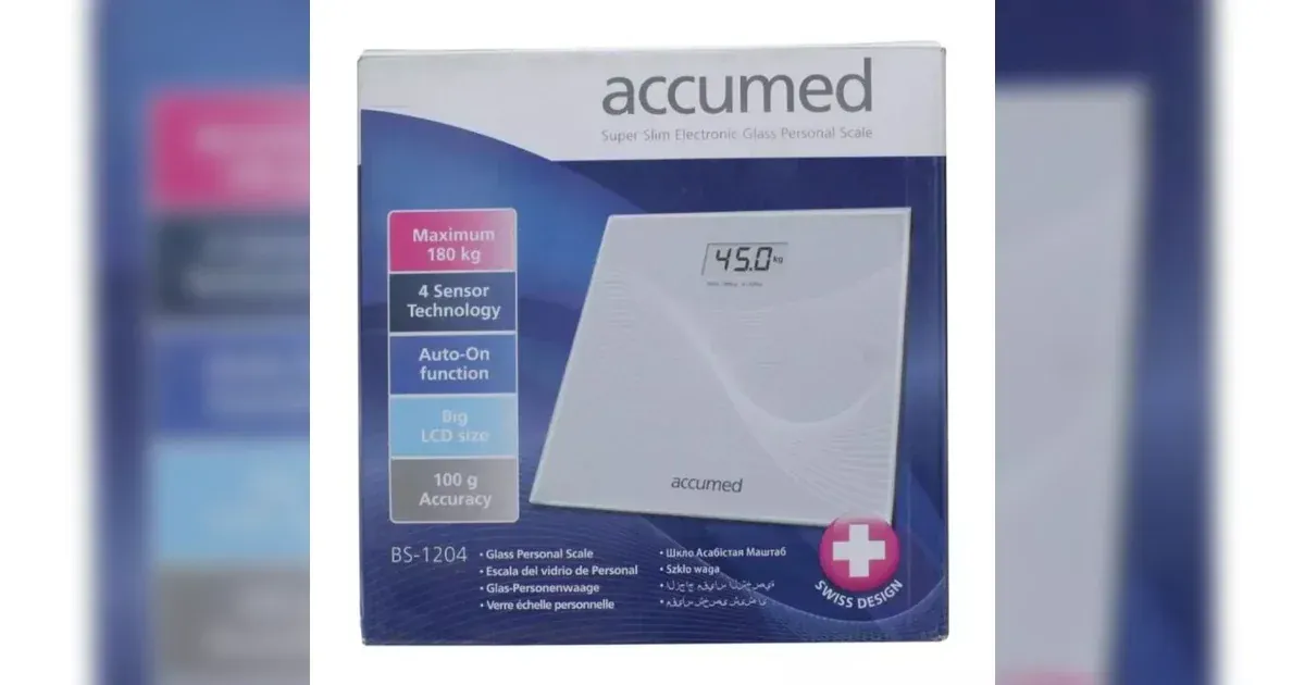 Accumed Super Slim Electronic Personal Scale: Features & Benefits