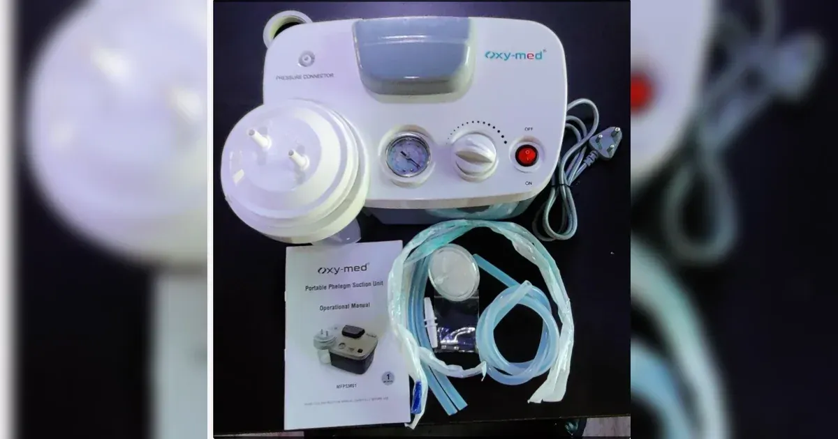 Oxymed 1L Single Jar Suction Machine in Nepal: Portable Phlegm Suction Unit for Home & Hospital Use